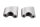 Handlebar riser clamping block pair of handlebar mounts Suzuki GSX 1200 Inazuma A3 98-02
