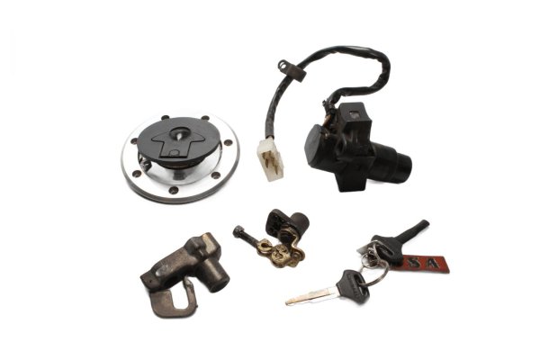 Ignition lock set, fuel tank lock, steering lock Kawasaki ZR 7S ZR750F H 01-04