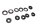 Guarnizione del coperchio delle valvole, viti, set di anelli di tenuta Kawasaki GPZ 750 R ZX750G 85-86