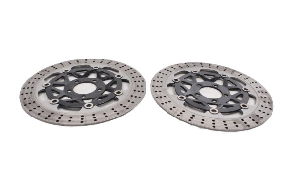Front drilled brake discs, pair, 4.7mm thick Kawasaki ZX-9R ZX900B 94-97