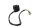 Left handlebar switch: turn signal, horn, light switch KTM Duke 690 690DUKE 08-09