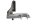 Front right rider footrest assembly, rubberized bracket BMW R 1100 GS 259 0409 93-99