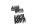 Clutch springs, screw set, clutch basket Kawasaki ZR 7S ZR750F H 01-04