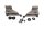 Windshield bracket mounting kit with rubber bushings BMW R 1100 GS 259 0409 93-99