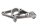 Soporte del reposapiés, placa de transporte, delantero izquierdo, soporte BMW R 1150 GS R21 0415 99-04