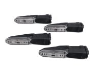 LED Blinker Set Rauchglas Kurz Universal links Motorrad Zubehör universell