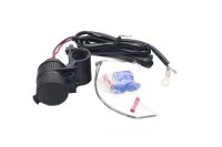 USB Ladebuchse 12V Steckdose Lenkerhalterung Motorrad Zubehör universell