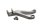 Rear left footrest bracket Kawasaki ZX-6R Ninja ZX600G 98-99