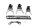 Shift fork set, gearbox shaft, shift rod Kawasaki ZX-6R Ninja ZX600G 98-99