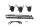 Shift fork set, gearbox shaft, shift rod Kawasaki ZX-6R Ninja ZX600G 98-99
