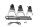 Shift fork set, gearbox shaft, shift rod Kawasaki ZX-6R Ninja ZX600G 98-99