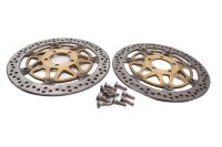 Front brake disc set, drilled 4.7mm Kawasaki ZX-6R Ninja ZX600G 98-99