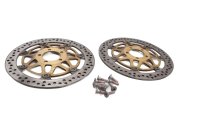 Front brake disc set, drilled 4.7mm Kawasaki ZX-6R Ninja ZX600G 98-99
