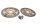 Front brake disc set, drilled 4.7mm Kawasaki ZX-6R Ninja ZX600G 98-99