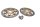 Front brake disc set, drilled 4.7mm Kawasaki ZX-6R Ninja ZX600G 98-99