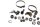 Screw assortment, holders, clamps, nuts Moto Guzzi California III VW 87-93