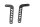 Auspuffhalter Set links rechts Befestigung Auspuffhalterung Triumph universell