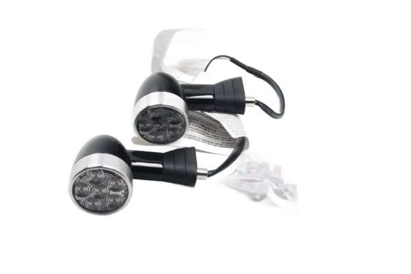 LED Blinker Set hinten links rechts schwarz silber Triumph universell