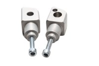 Fußrastenhalter Trägerplatte Set Adapter universal Motorrad Zubehör universell