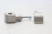 Fußrastenhalter Trägerplatte Set Adapter universal Motorrad Zubehör universell