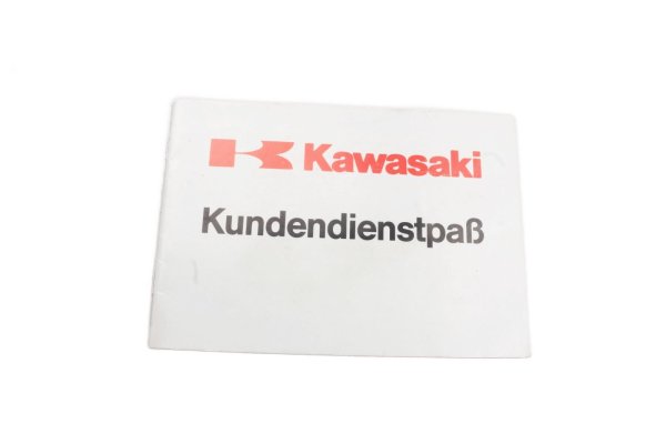 Asiakaspalvelupassi, huoltokirja, huoltovihko Kawasaki ZX-6R Ninja ZX600G 98-99