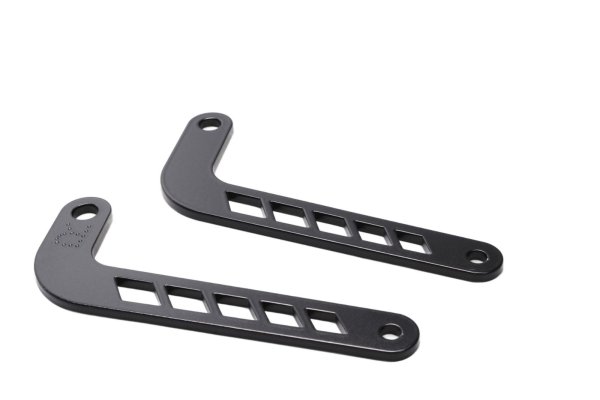 Auspuffhalter Set links rechts schwarz Lochung Halter Triumph universell