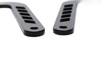 Auspuffhalter Set links rechts schwarz Lochung Halter Triumph universell
