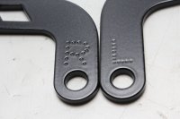 Auspuffhalter Set links rechts schwarz Lochung Halter Triumph universell