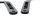 Auspuffhalter Set links rechts schwarz Lochung Halter Triumph universell