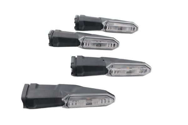 LED Blinker Set rauchglas links rechts Motorrad Zubehör universell