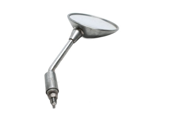 Rétroviseur rond chromé, tige filetée à droite Moto Guzzi California III VW 87-93