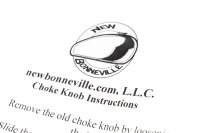 Chokezug Knopf Zugstarter Chrom Choke Triumph Bonneville...