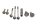 Montageschroeven voor bobine (busset) Kawasaki ZX-6R Ninja ZX600G 98-99