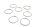 Seeger ring set, retaining ring for motor Triumph Speed Triple 955 EFI 04-04