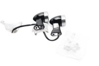 LED Blinker Satz hinten links rechts universal schwarz silber Triumph universell