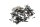 Vis de moteur, jeu de vis, boulons filetés Kawasaki GPZ 750 R ZX750G 85-86