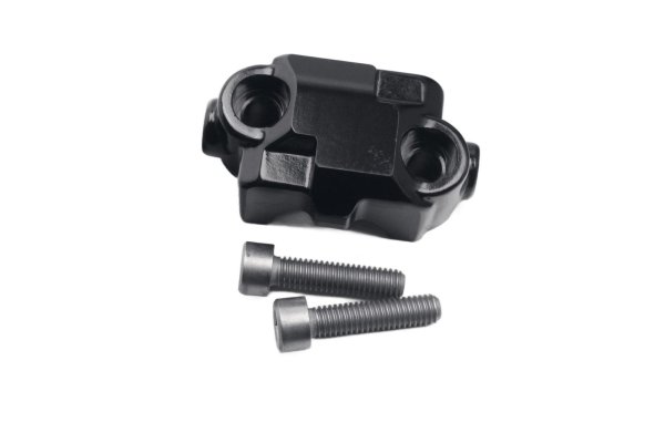 Lenkerklemme schwarz Halter Schelle Klemmung Lenkeraufnahme Triumph universell
