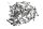 Skruvsats motorkåpa ram diverse BMW R 1200 GS K25 0307 R12 04-07