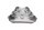 Porte-bagages, plaque dimmatriculation arrière, supports de sacoches BMW R 1200 GS K25 0307 R12 04-07