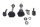 Windshield bracket mounting kit BMW R 1200 GS K25 0307 R12 04-07