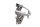 Windshield bracket, fairing support, front mask BMW R 1200 GS K25 0307 R12 04-07