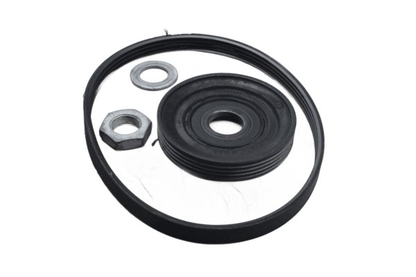 V-ribbed belt, pulley, nut set BMW R 1200 GS K25 0307 R12 04-07