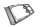 Bagagerek, achterdrager, fietstashouder, bagagedragerplaat BMW R 1100 GS 259 0409 93-99