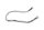 Achterspatbordbeugel chromen steun Moto Guzzi California III VW 87-93