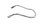 Achterspatbordbeugel chromen steun Moto Guzzi California III VW 87-93