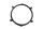 Front engine cover ring, seal, and holder Moto Guzzi California III VW 87-93