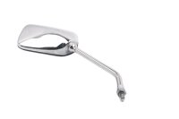 Chromen achteruitkijkspiegel, rechterkant, stuur, vierkant, met schroefdraad Moto Guzzi California III VW 87-93