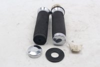 Set stuurgrepen, paar verchroomde rubberen grepen Moto Guzzi California III VW 87-93