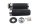 Set stuurgrepen, paar verchroomde rubberen grepen Moto Guzzi California III VW 87-93