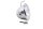 Auxiliary headlight right, chrome housing Moto Guzzi California III VW 87-93